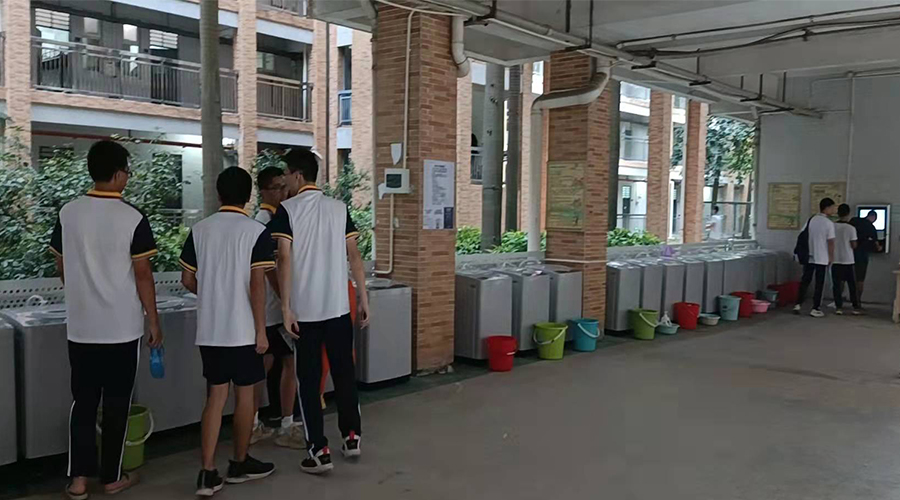 好評續(xù)單！江門一中學校持續(xù)追加共享洗衣機！