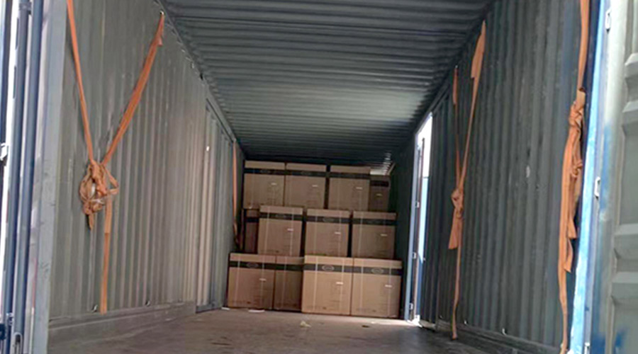 100臺12kg滾筒衣服烘干機裝柜完畢！順利出貨